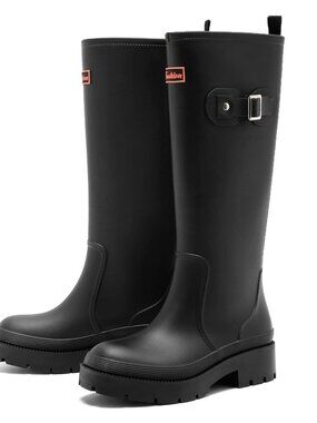 🆕 Women's Rain Boots Knee High Rubber Boots Waterproof Garden Shoes